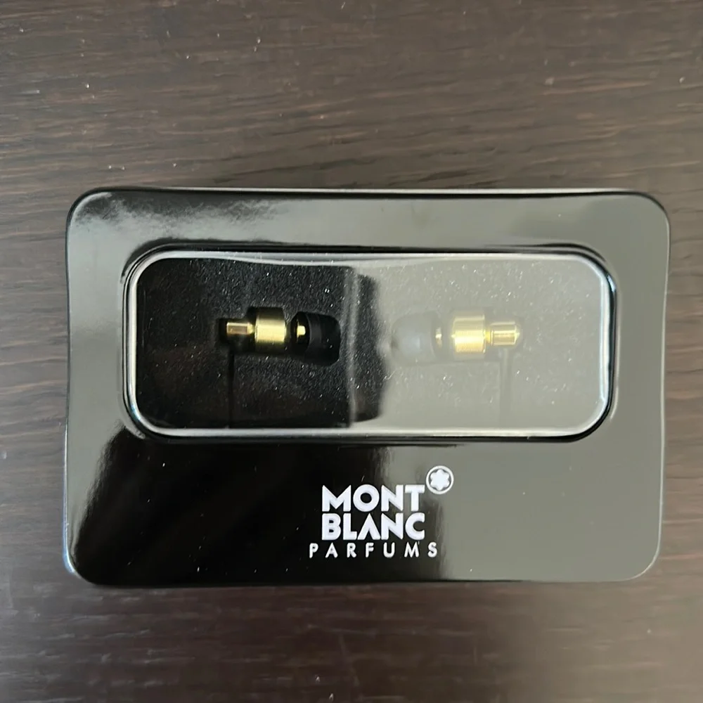 Brand new Mont Blanc headphones - great for gifts, travel, etc.